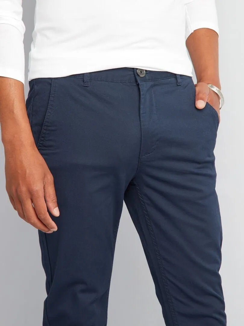CHINO SLIM   L34  AZUL