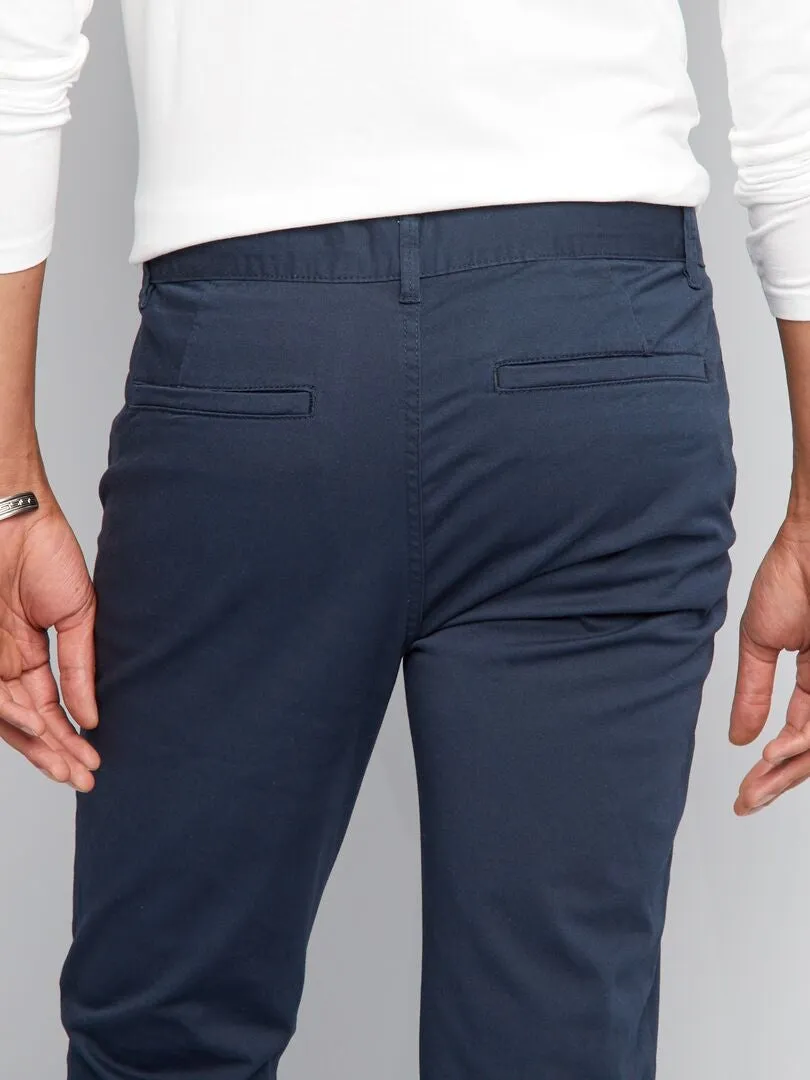 CHINO SLIM   L34  AZUL