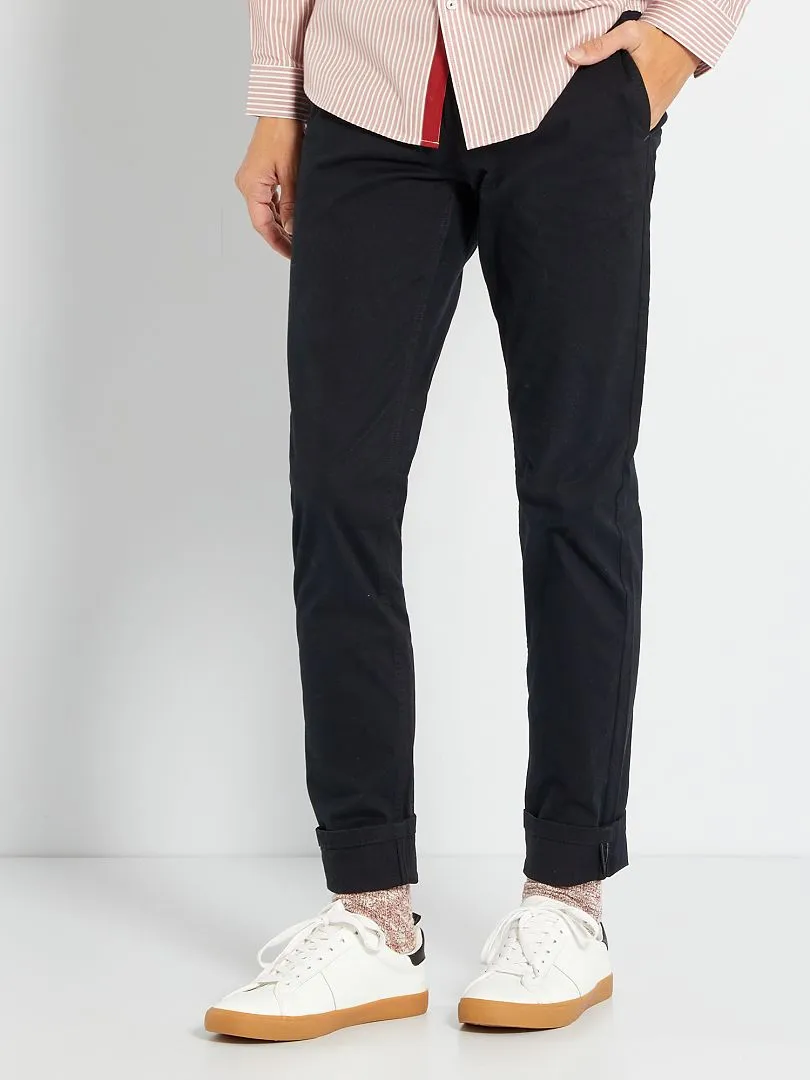 CHINO SLIM   L34  NEGRO