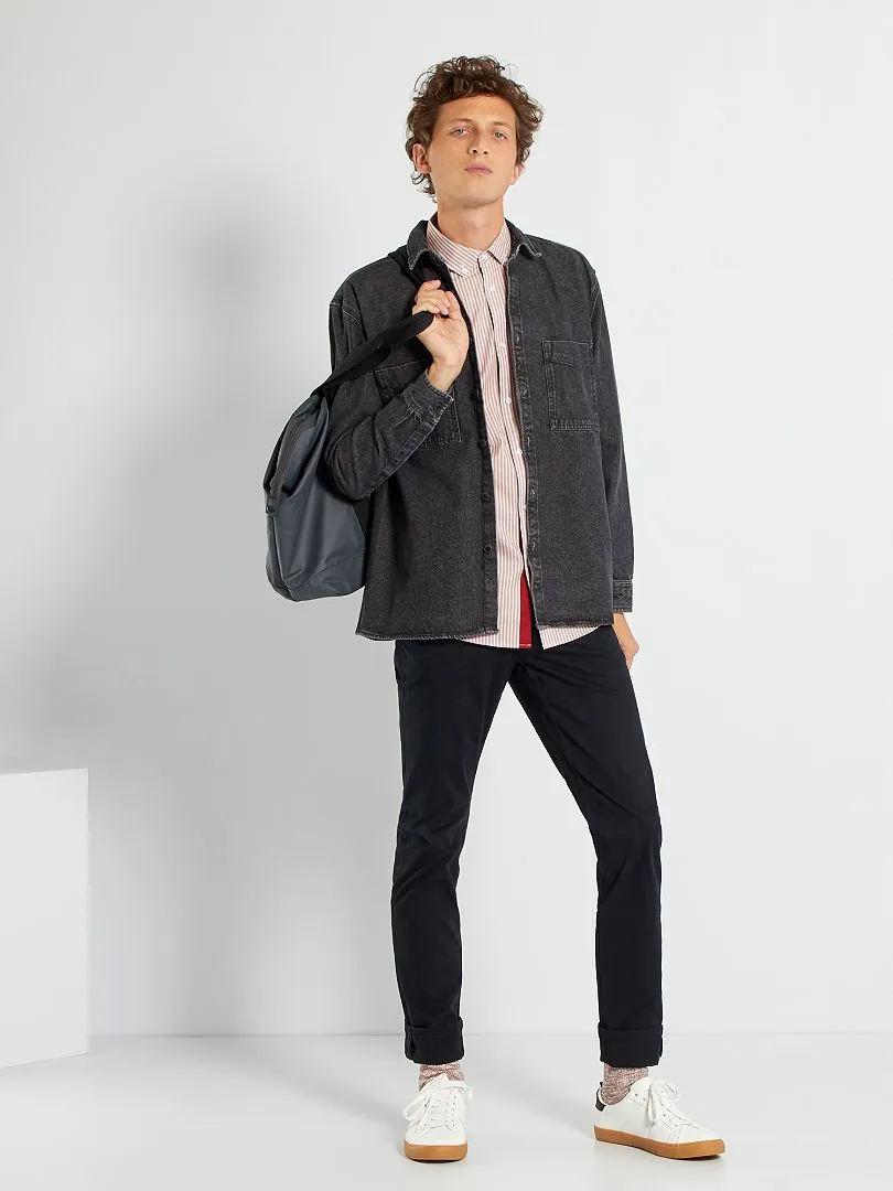 CHINO SLIM   L34  NEGRO