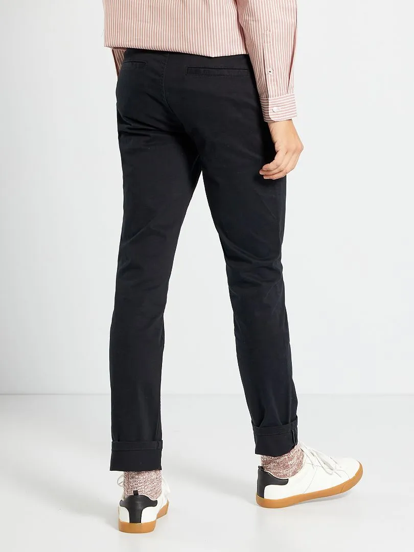 CHINO SLIM   L34  NEGRO