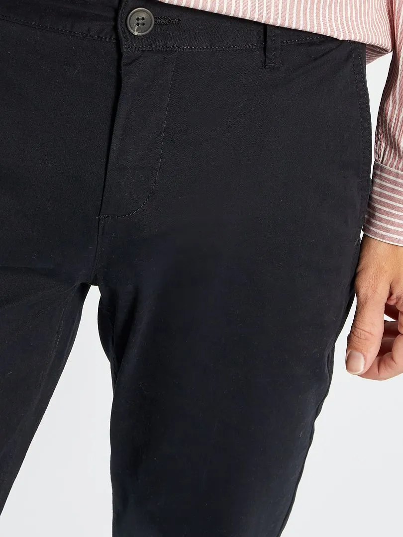 CHINO SLIM   L34  NEGRO