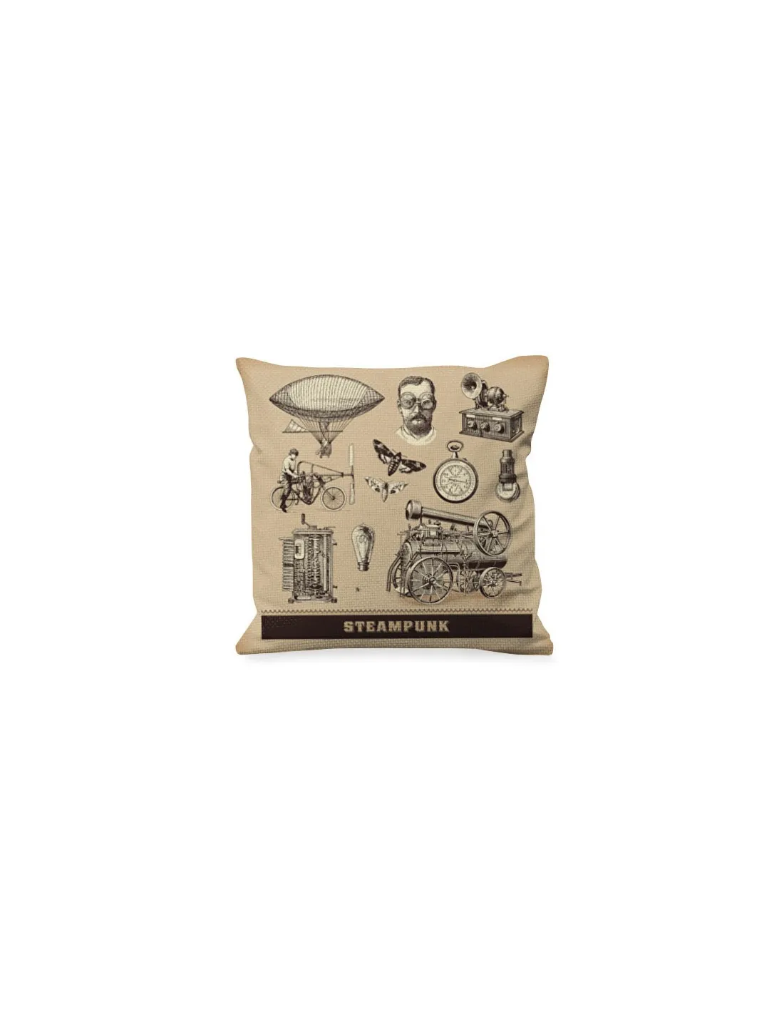 Cojín con Diseños de Steam Punk