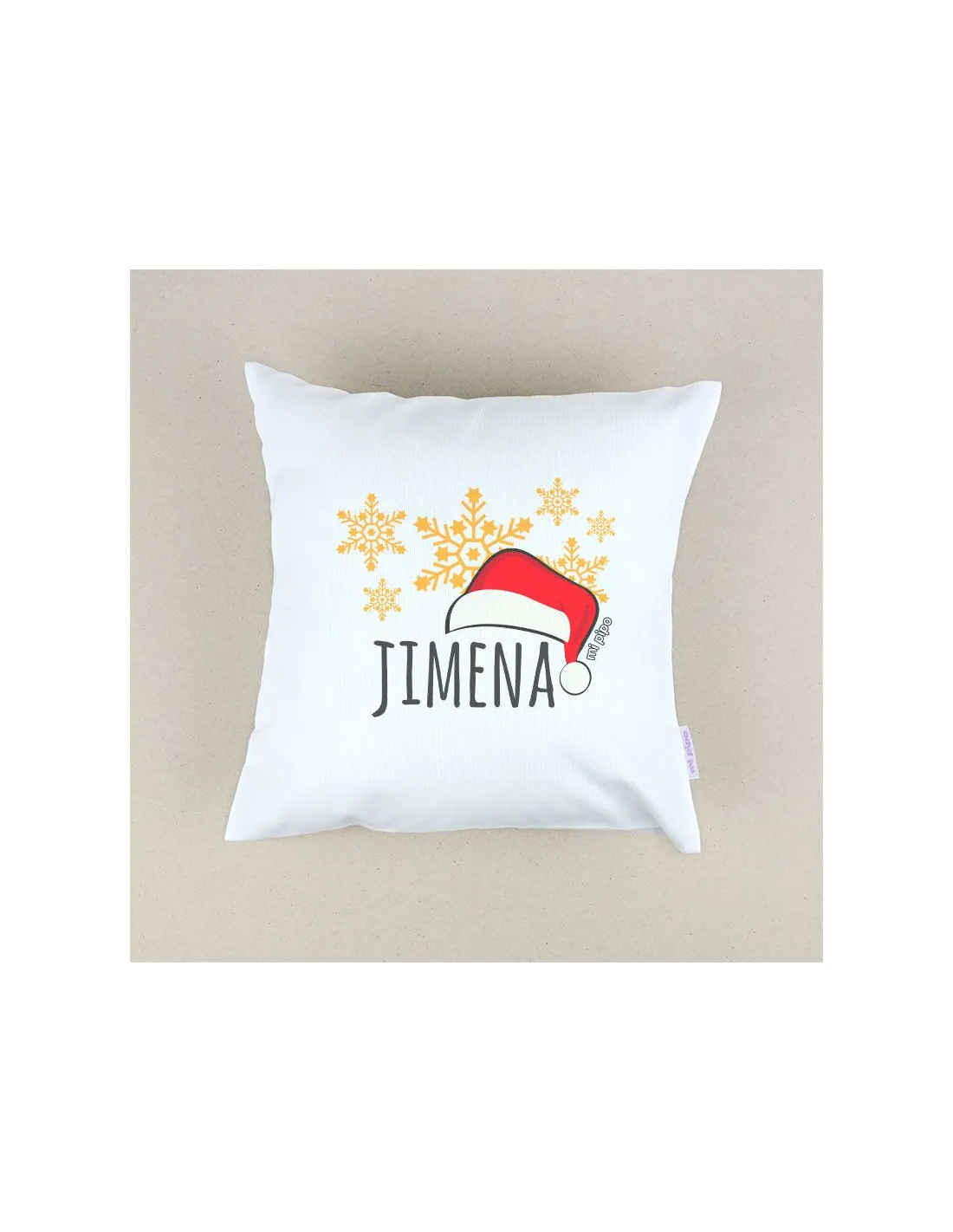 Cojín Navideño personalizado Gorro Navidad de Mi Pipo