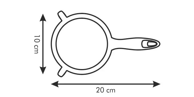 Colador presto 10 cm de plástico/acero inoxidable