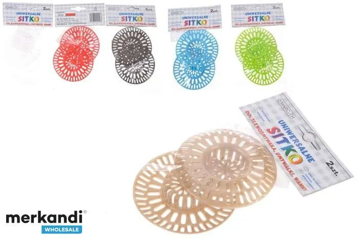 COLADORES UNIVERSALES PARA FREGADERO LAVABOS PLÁSTICO PLÁSTICO 2 PIEZAS COLORES SURTIDOS