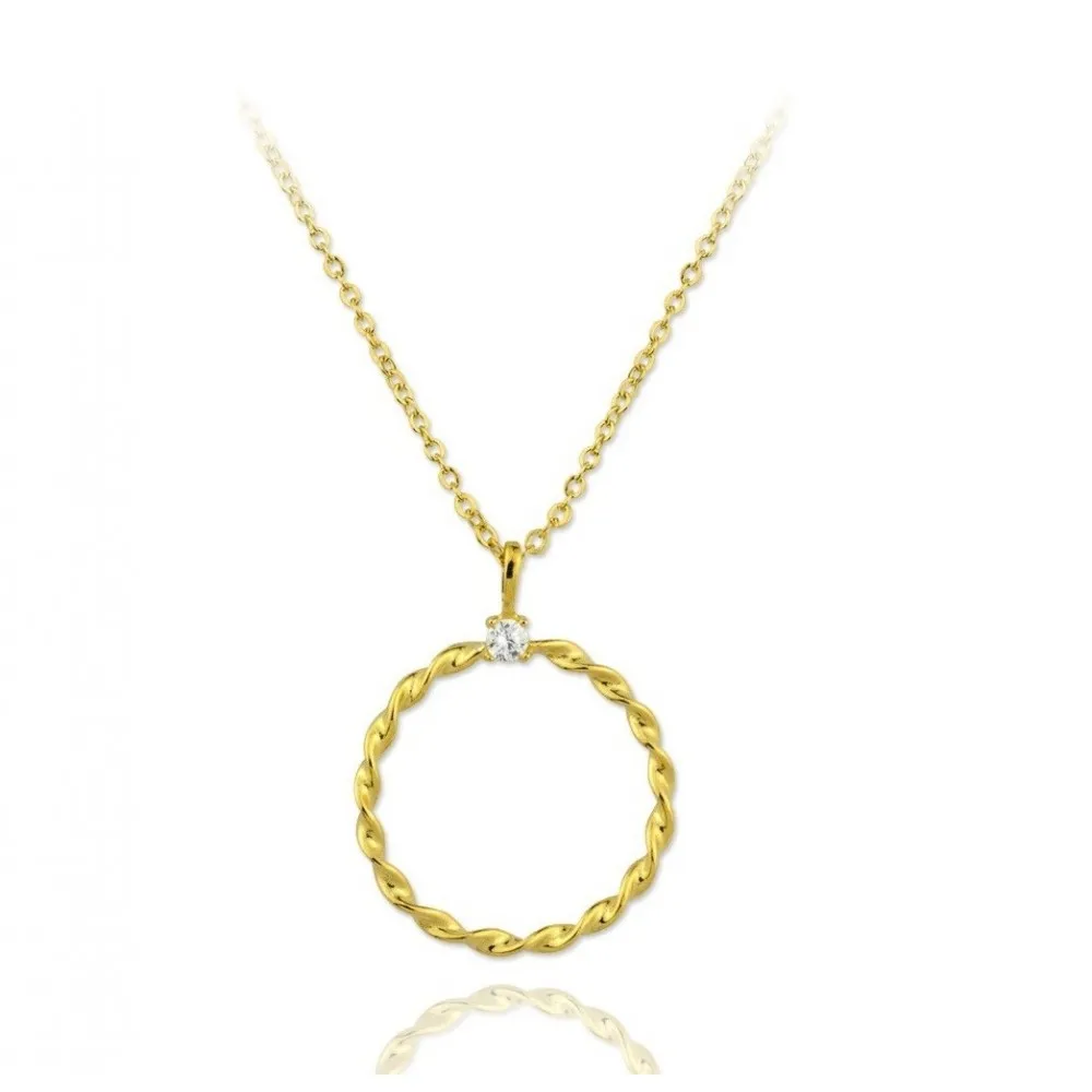 Collar Circle Twisted Oro