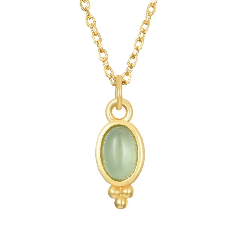 Collar Sanya Calcedonia Oro