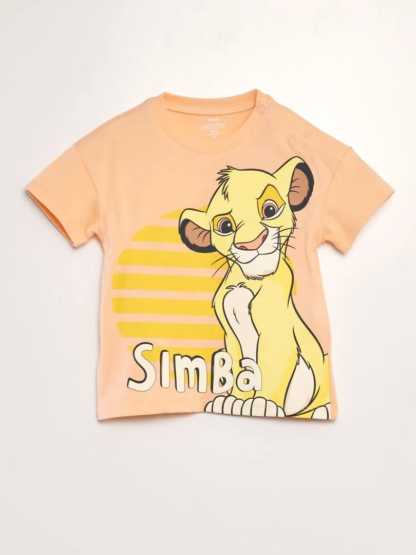 CONJUNTO DE PIJAMA 'SIMBA'  2 PIEZAS  NARANJA