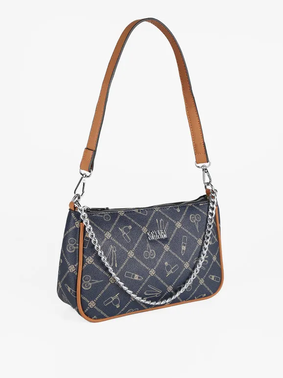 Coveri Collection Bolso baguette con estampados