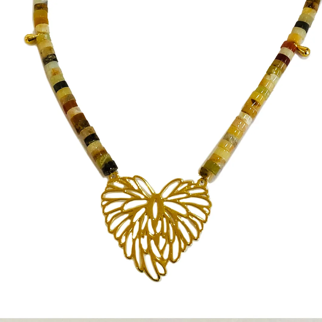 DIJE CORAZóN LIBERTAD  ORO