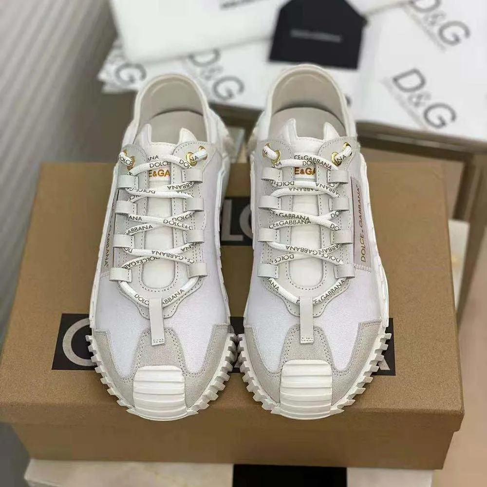 DOLCE GABBANA ZAPATILLAS SLIPON D&G MUJER LONA NS1BLANCO