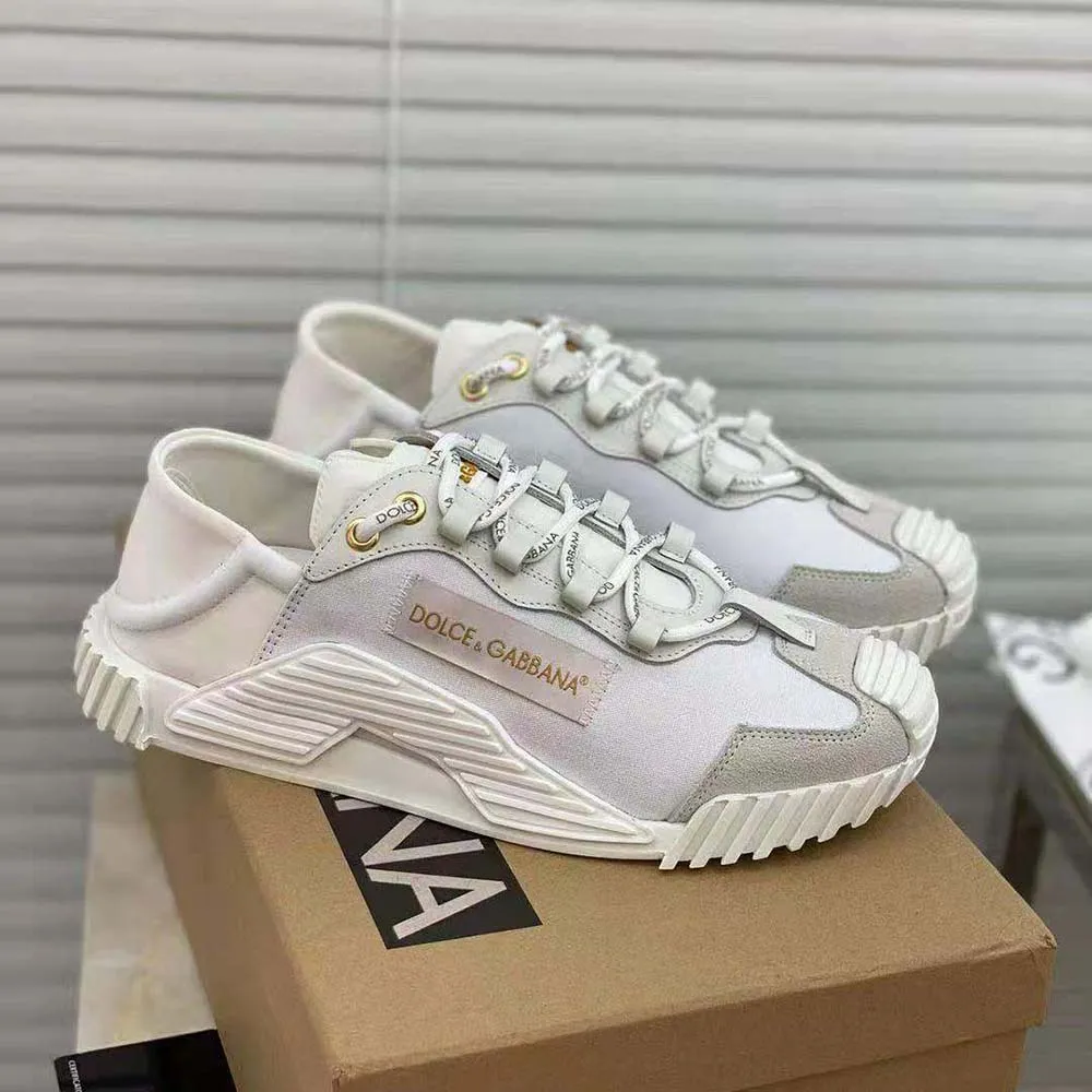 DOLCE GABBANA ZAPATILLAS SLIPON D&G MUJER LONA NS1BLANCO