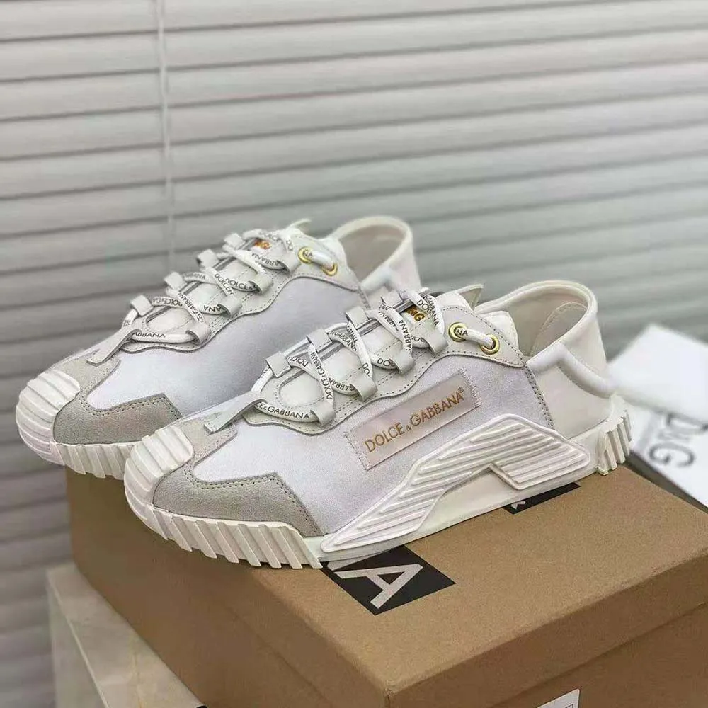 DOLCE GABBANA ZAPATILLAS SLIPON D&G MUJER LONA NS1BLANCO