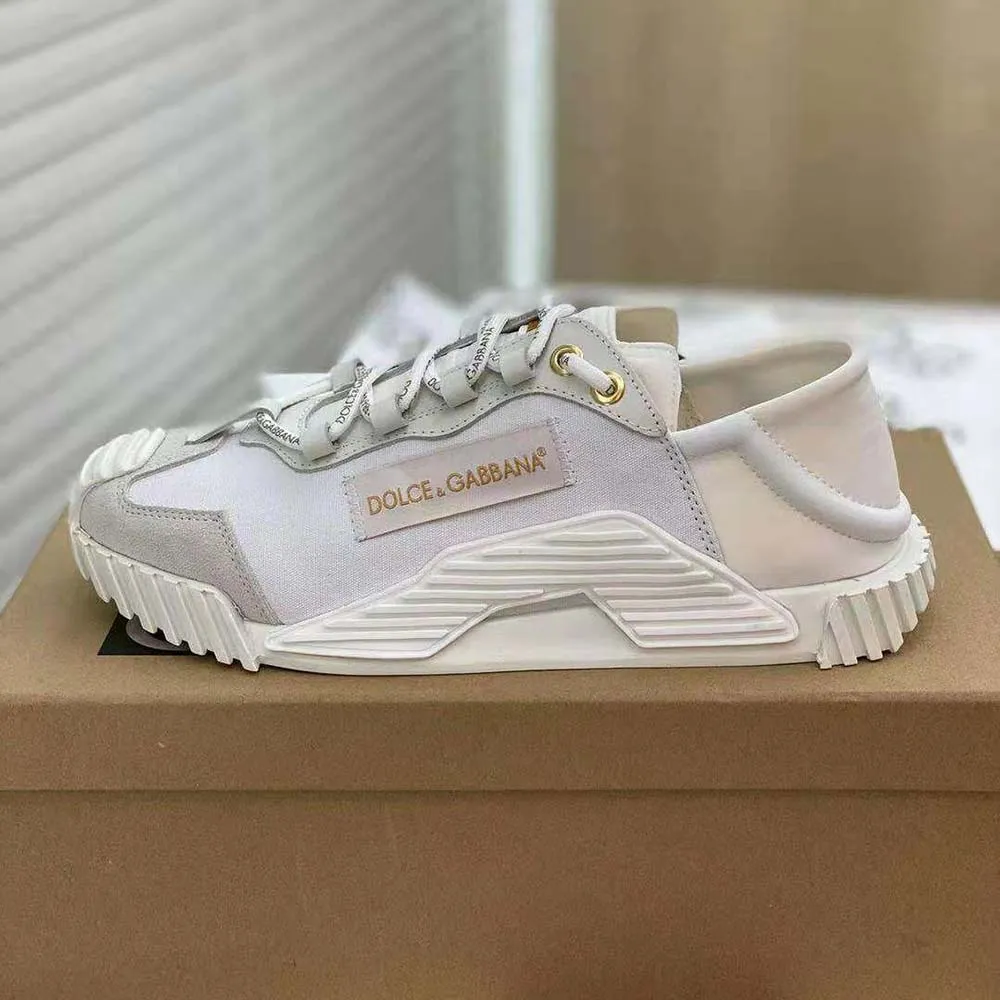 DOLCE GABBANA ZAPATILLAS SLIPON D&G MUJER LONA NS1BLANCO