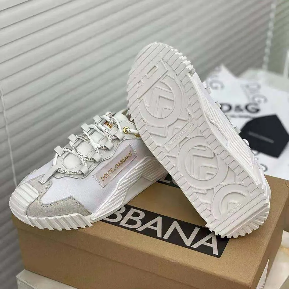 DOLCE GABBANA ZAPATILLAS SLIPON D&G MUJER LONA NS1BLANCO