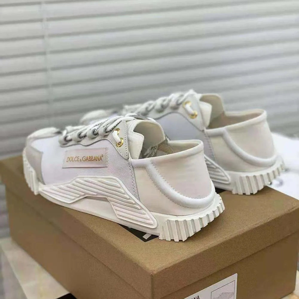 DOLCE GABBANA ZAPATILLAS SLIPON D&G MUJER LONA NS1BLANCO