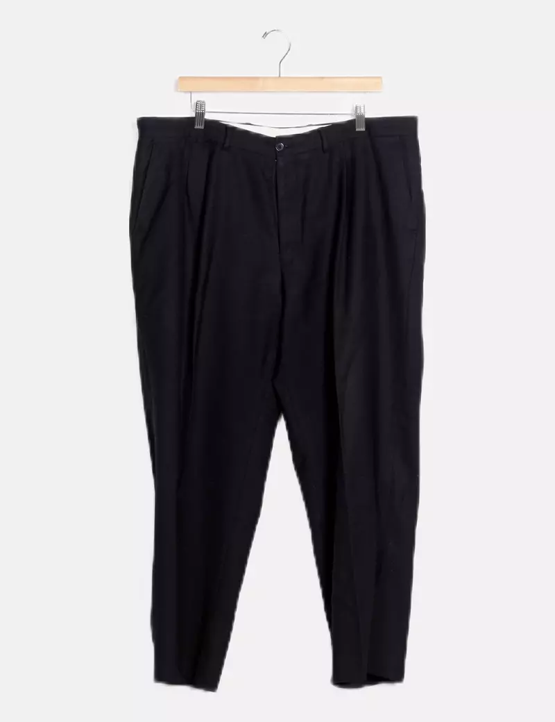 El Corte Inglés Pantalón azul marino recto