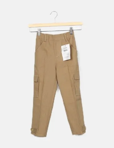 El Corte Inglés Pantalón denim marrón recto