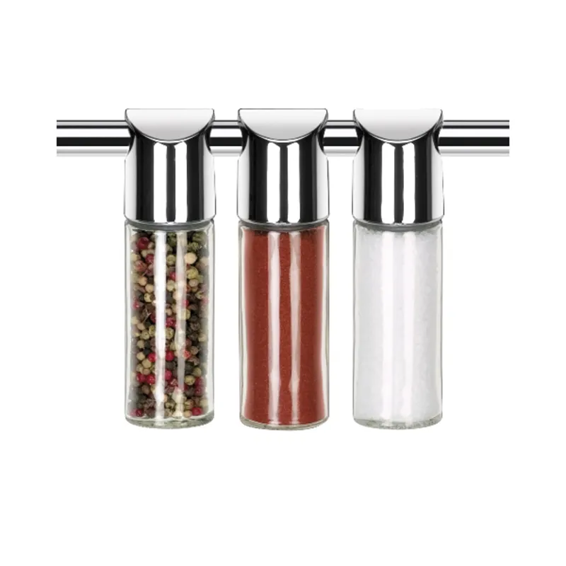 Especiero colgantes monti, 3 piezas de plástico, metal, vidrio