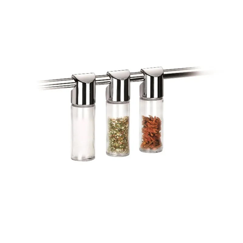 Especiero colgantes monti, 3 piezas de plástico, metal, vidrio