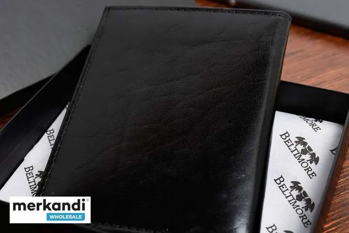 Estuche de cuero para bolígrafos Beltimore rojo G91
