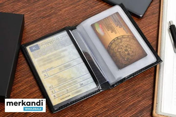 Estuche de cuero para bolígrafos Beltimore rojo G91