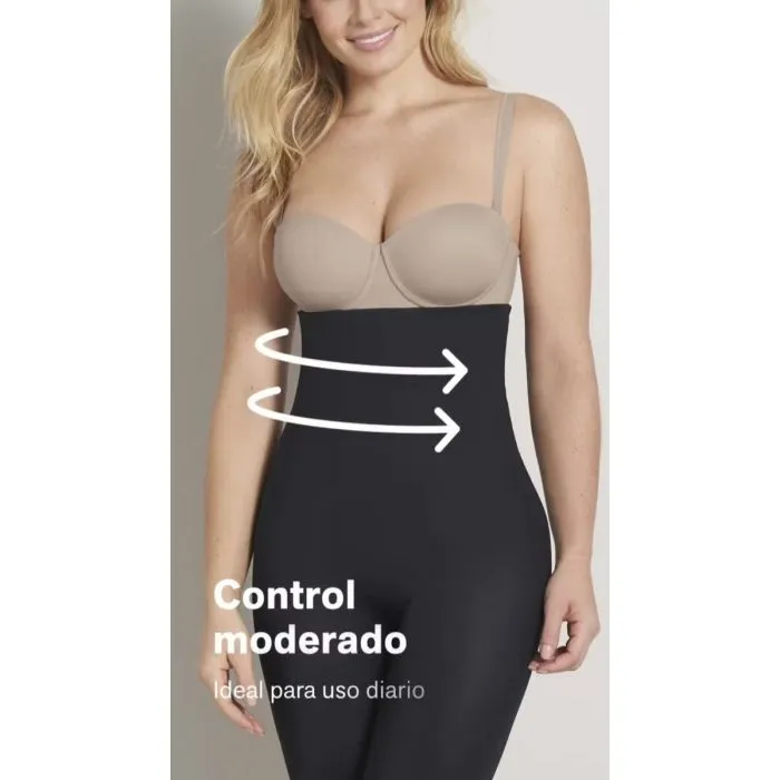 Faja pantalon alta con control moderado en abdomen y cintura Leonisa 012987