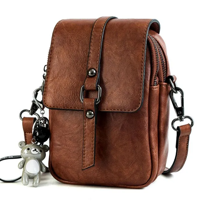 Fashion Cute Square Single Buckle Lady Messenger Bag Shoulder Bag