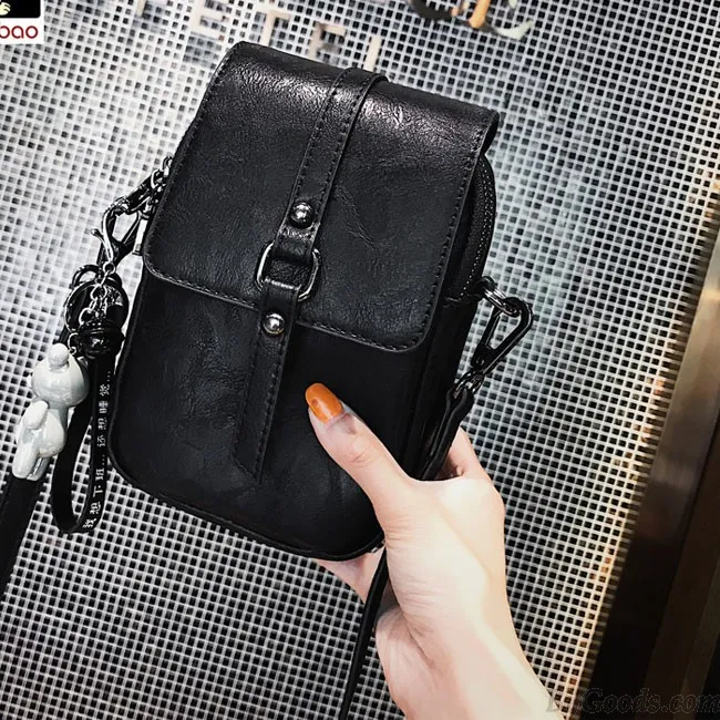 Fashion Cute Square Single Buckle Lady Messenger Bag Shoulder Bag