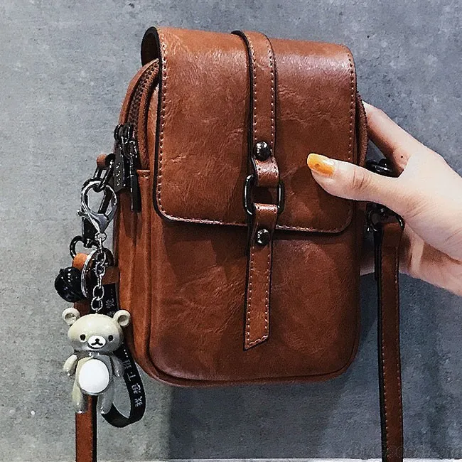 Fashion Cute Square Single Buckle Lady Messenger Bag Shoulder Bag