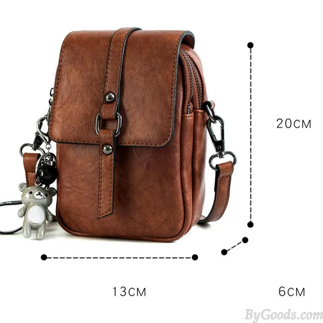 Fashion Cute Square Single Buckle Lady Messenger Bag Shoulder Bag
