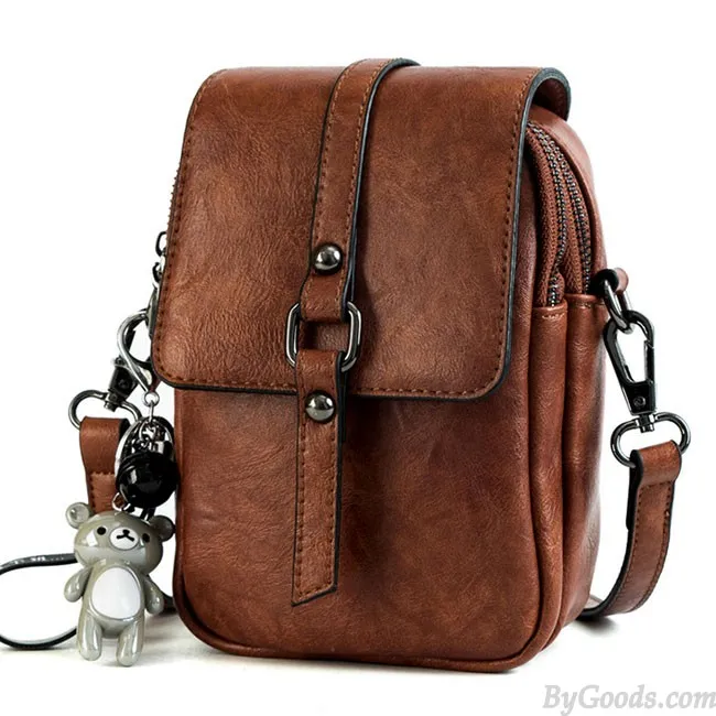 Fashion Cute Square Single Buckle Lady Messenger Bag Shoulder Bag