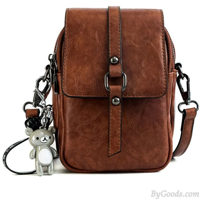 Fashion Cute Square Single Buckle Lady Messenger Bag Shoulder Bag