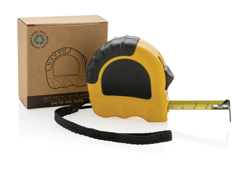 Flexómetro de plástico reciclado RCS 5M/19 mm