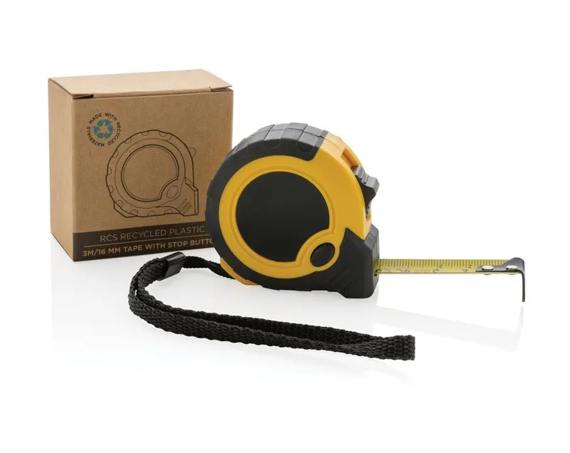 Flexómetro RCS de plástico reciclado 3M/16 mm con stop