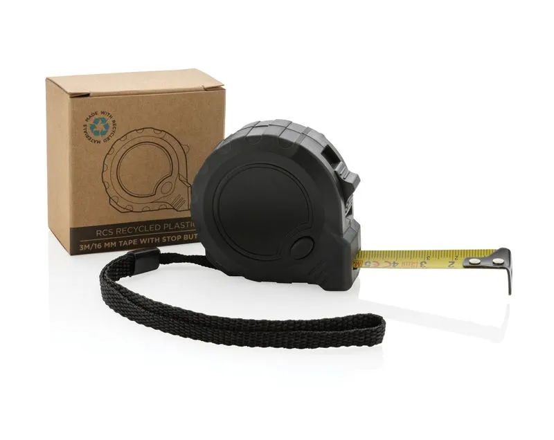 Flexómetro RCS de plástico reciclado 3M/16 mm con stop
