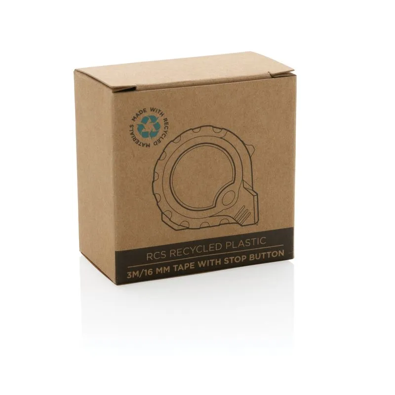 Flexómetro RCS de plástico reciclado 3M/16 mm con stop