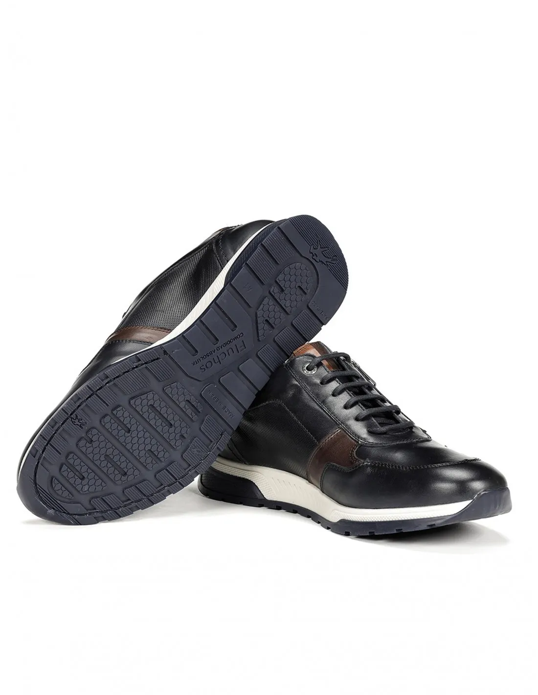 FLUCHOS Zapatillas Deportivas Piel Azul Marino