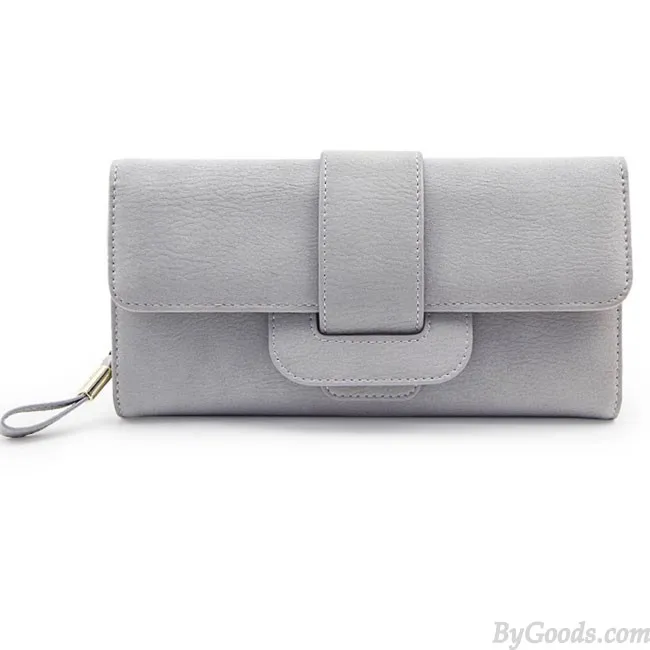 Fresh Girl's Square Whole Color PU Purse Wallet Clutch Bag  