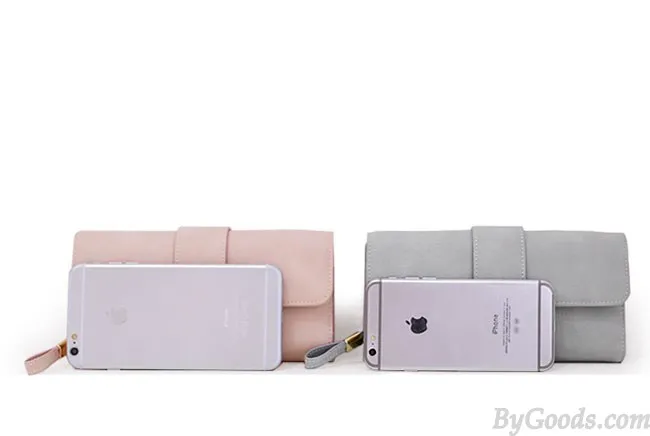 Fresh Girl's Square Whole Color PU Purse Wallet Clutch Bag  
