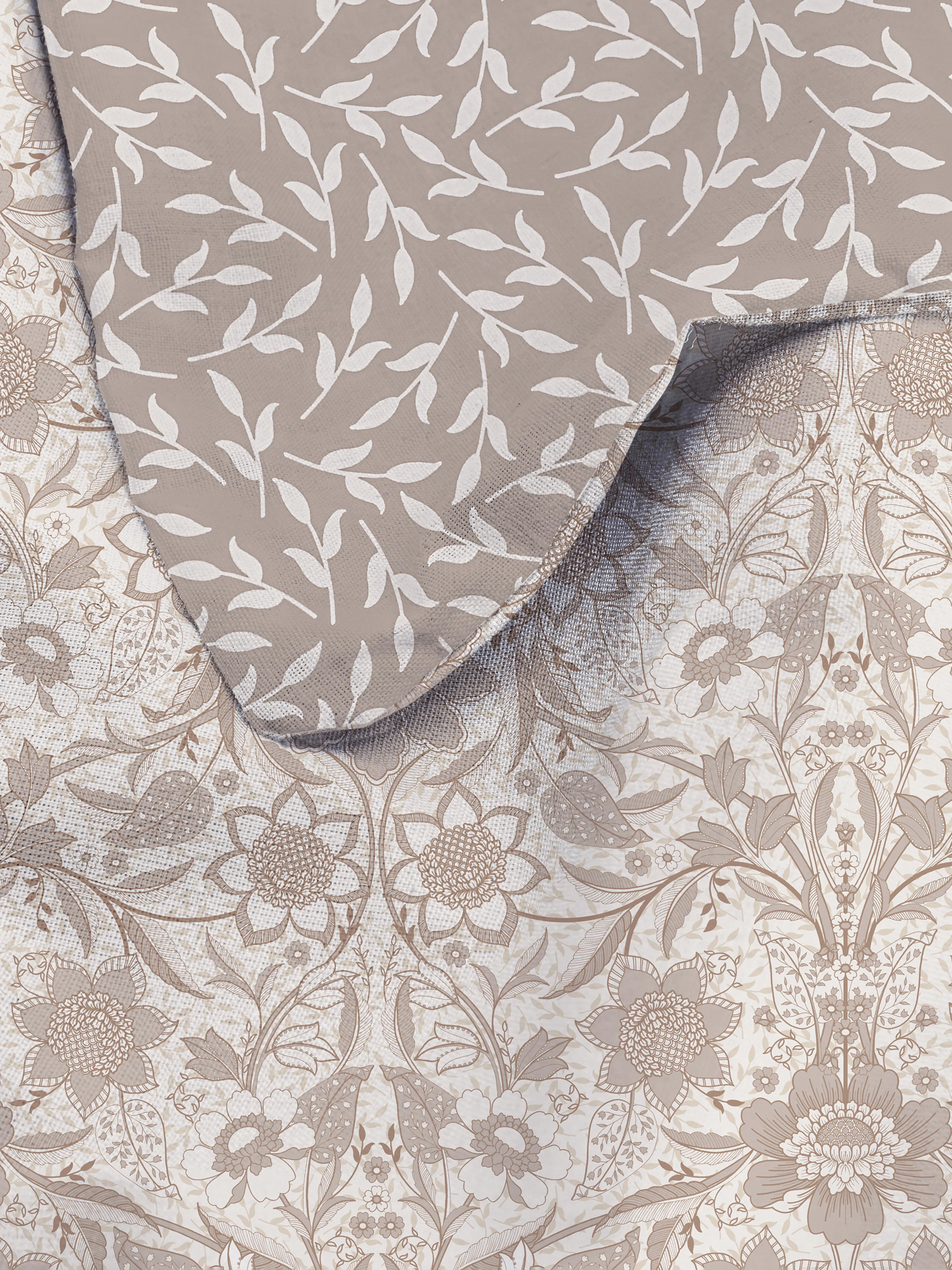 Funda nórdica reversible floral para cama super king