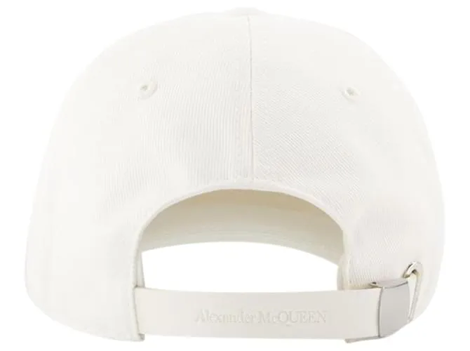GORRA VARSITY SKULL LO  ALEXANDER MCQUEEN  ALGODóN  BLANCO 