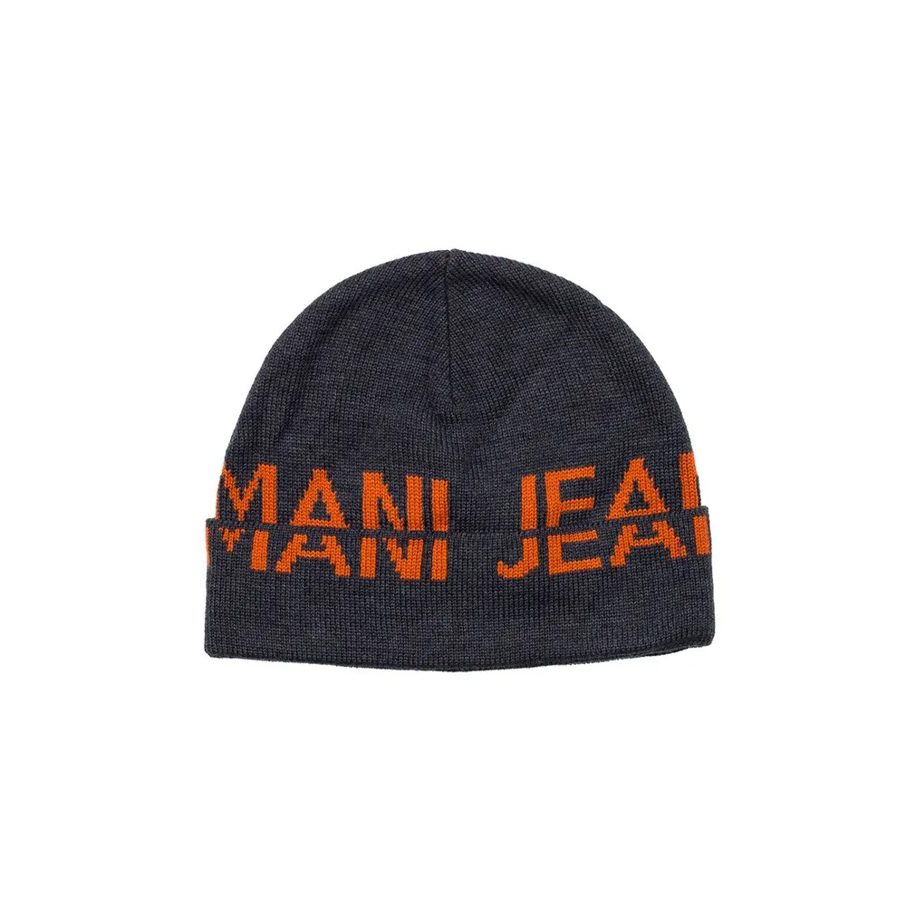 Gorro Armani Jeans CD119 Color Antracita y Naranja