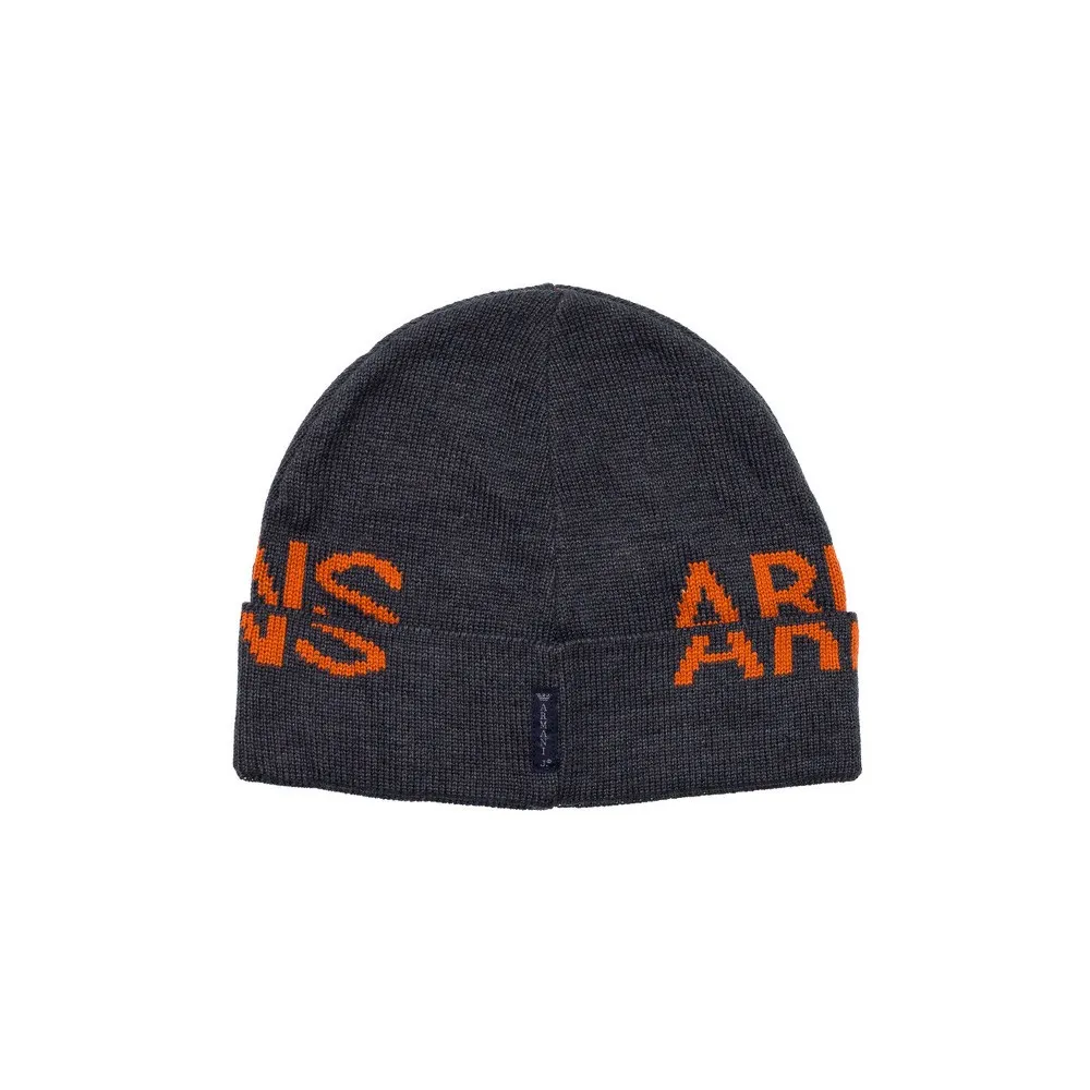 Gorro Armani Jeans CD119 Color Antracita y Naranja