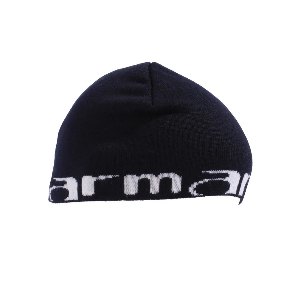 Gorro de Lana Armani Jeans Color Azul Marino y Blanco