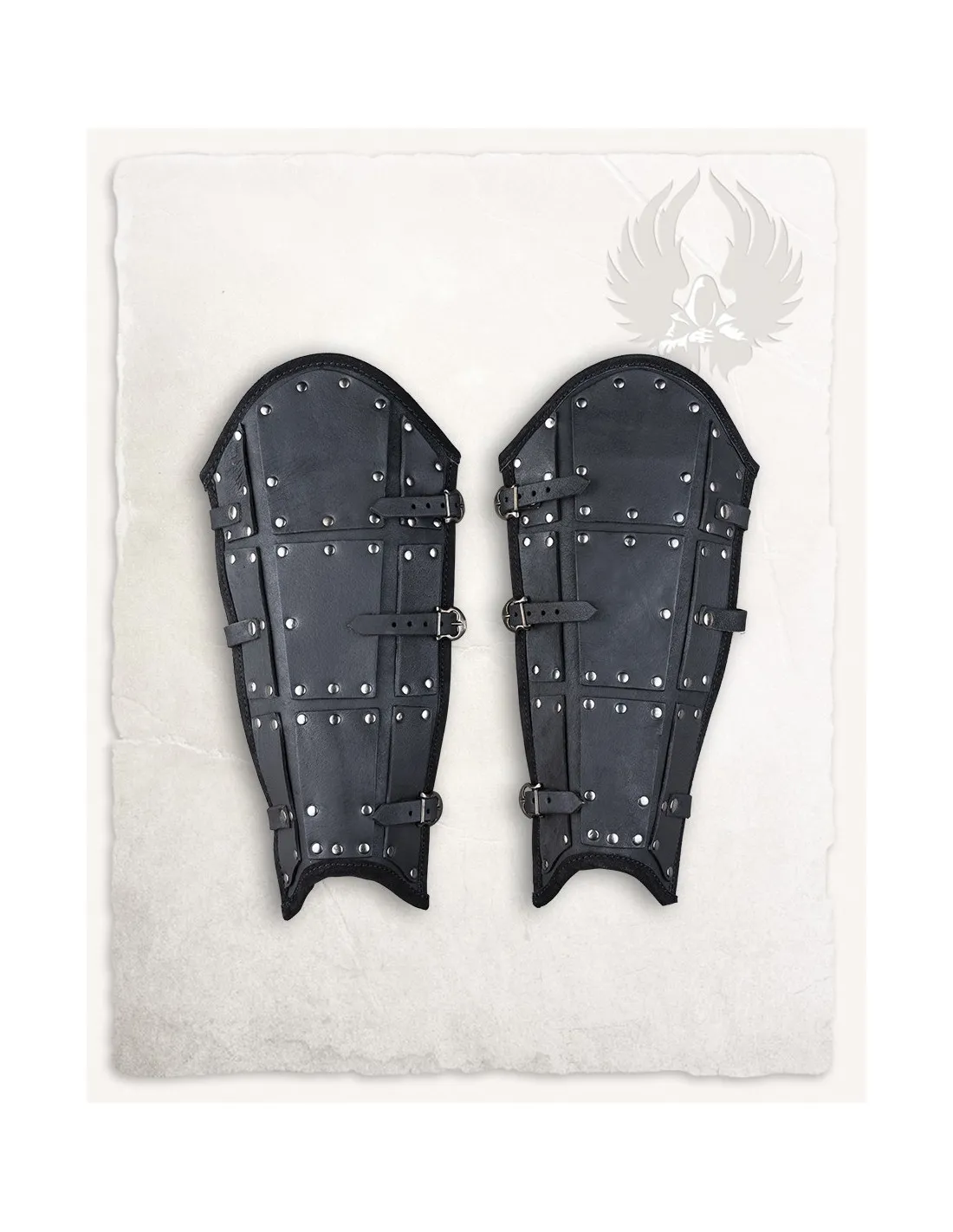 Grebas de cuero superior negro modelos Quintus