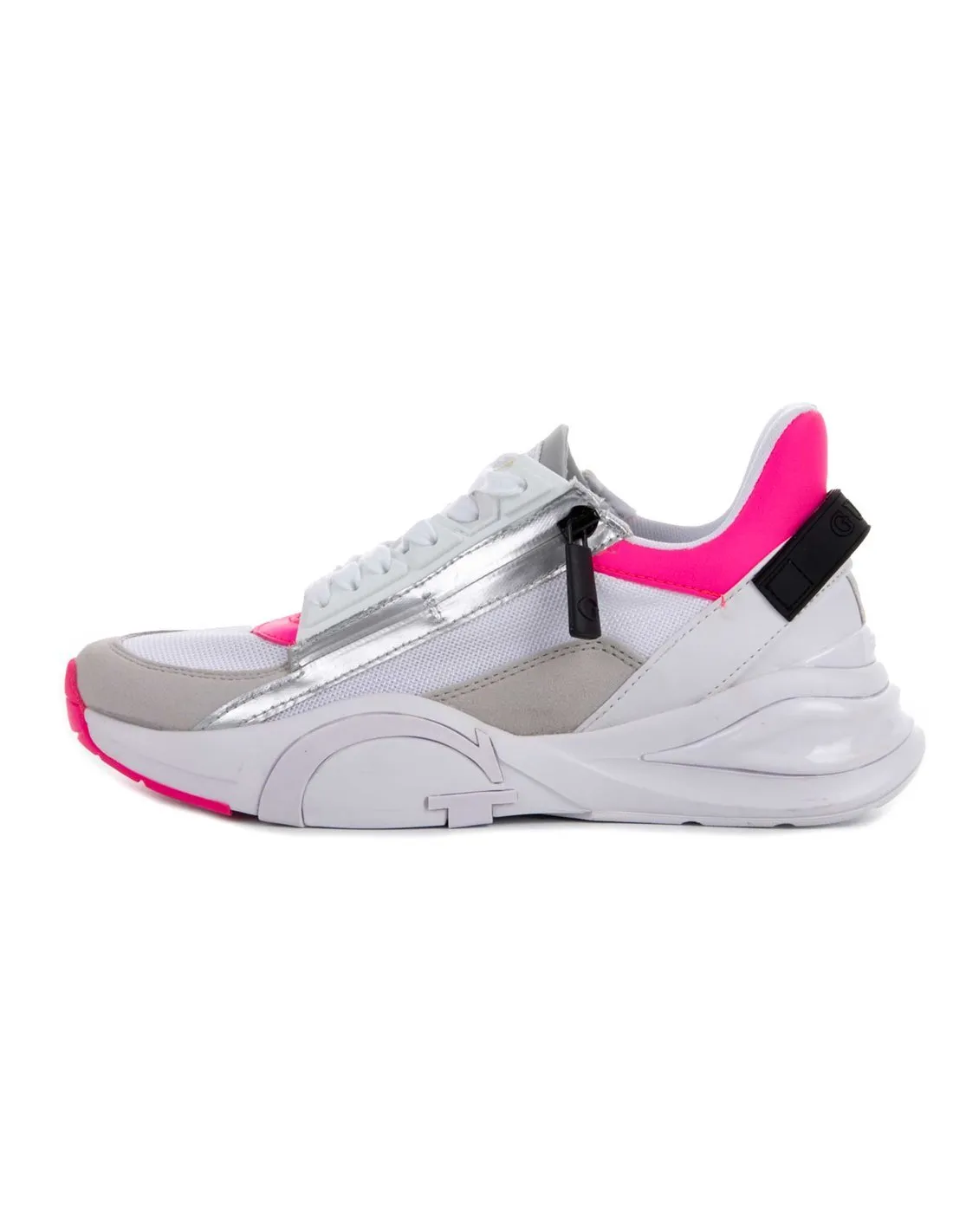 GUESS  ZAPATILLAS BLANCO Y ROSA FL6B2LELE12 MUJER
