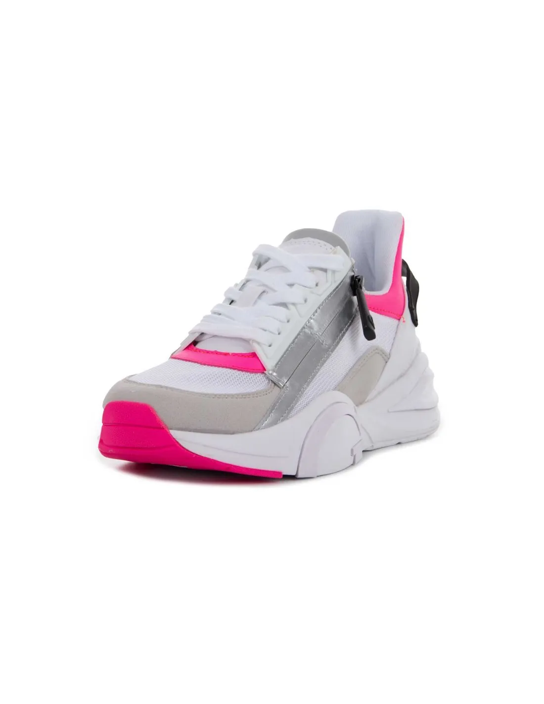 GUESS  ZAPATILLAS BLANCO Y ROSA FL6B2LELE12 MUJER