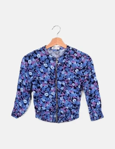 H&M Bomber estampado multicolor
